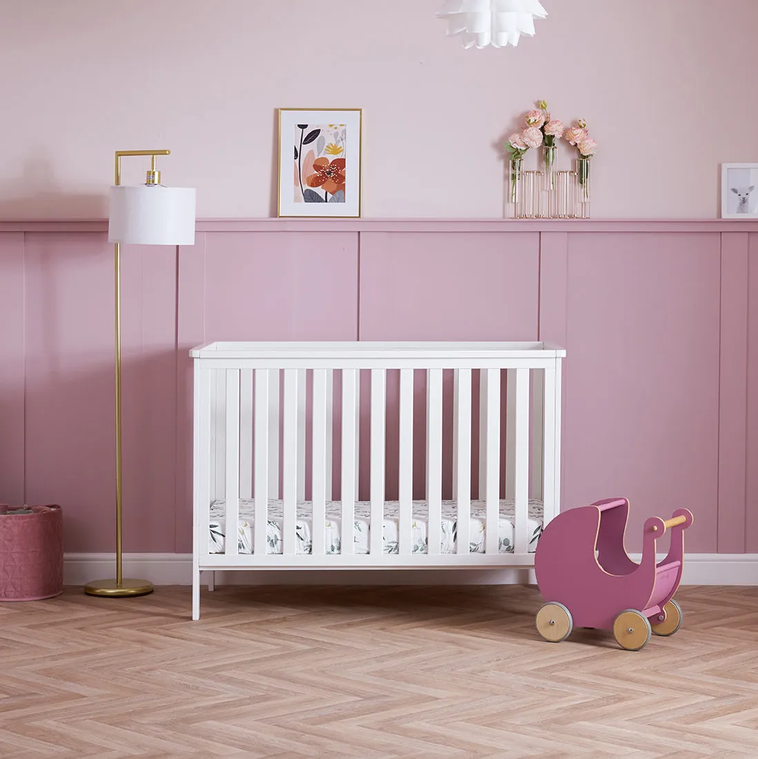 Obaby Evie Mini sestava 3dílná bílá 120×60