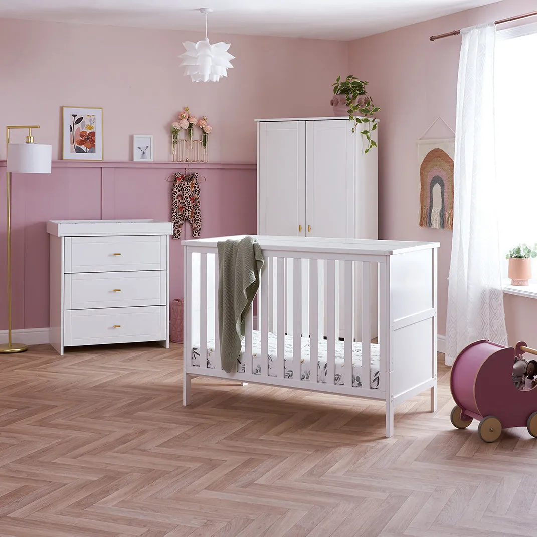 Obaby Evie Mini sestava 3dílná bílá 120×60