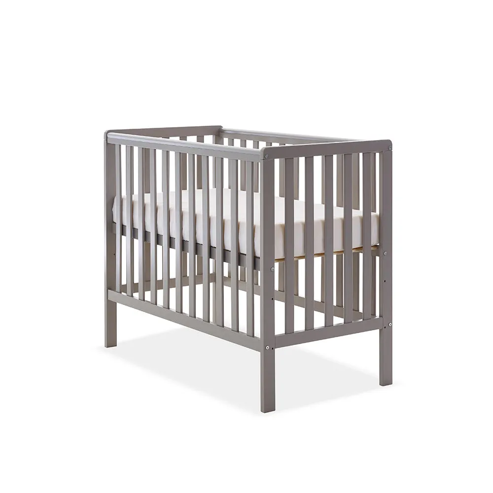 Obaby Bantam Space Saver Cot postýlka taupe grey s úložným šuplíkem