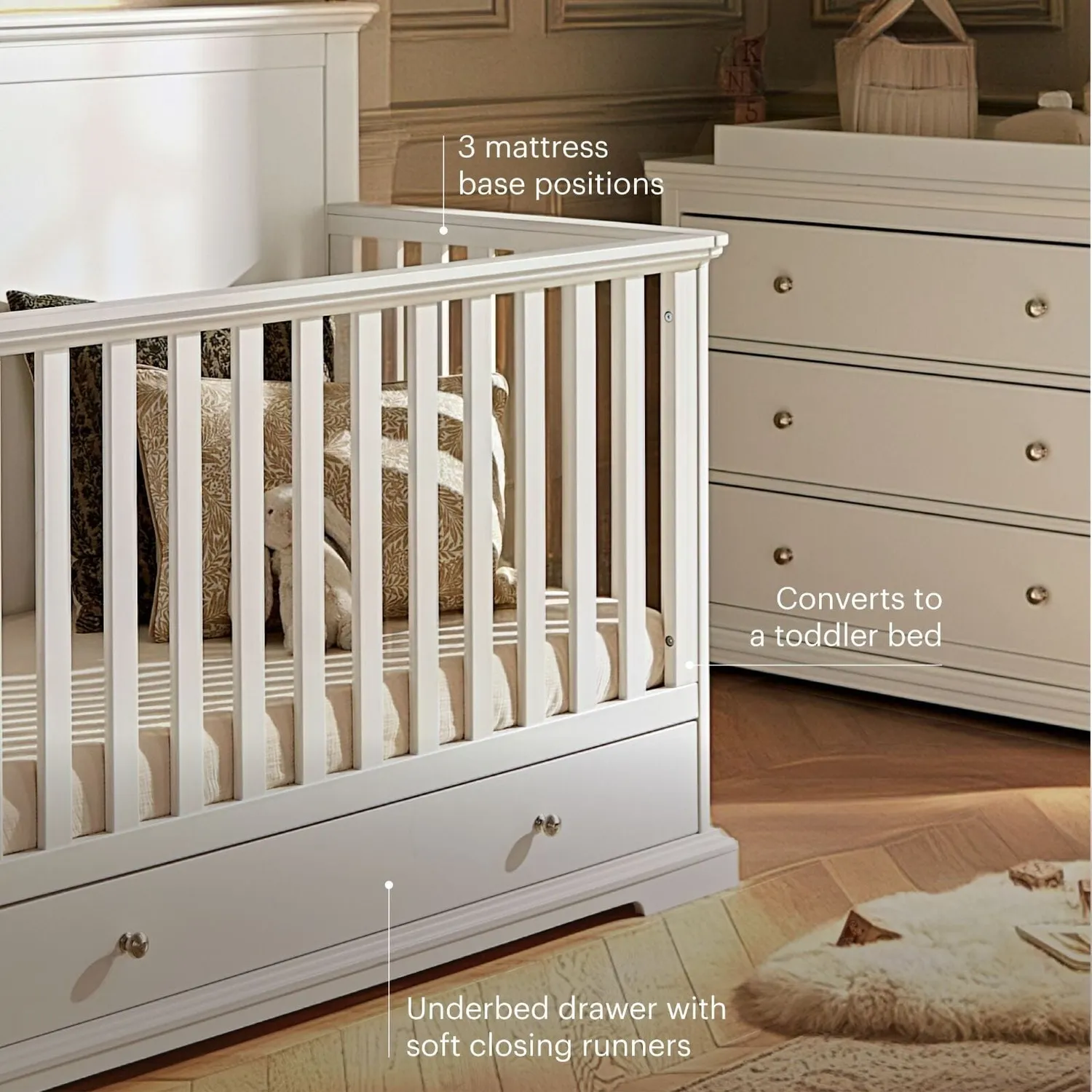 Cuddleco Beaumont Grand sestava 2dílná bílá