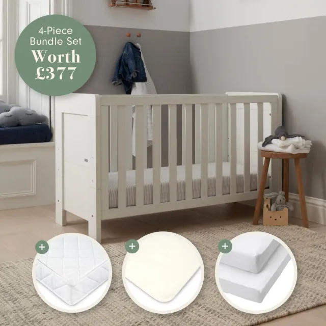 Tutti Bambini Essentials Alba Mini postýlka set bílá