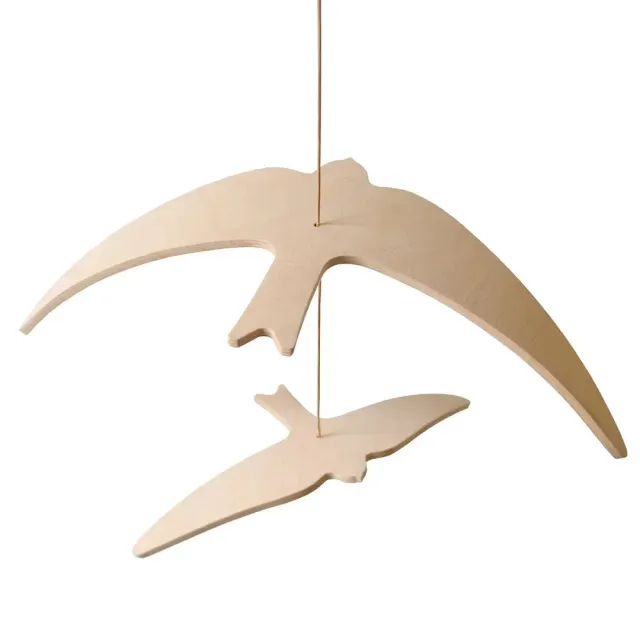 Charlie Crane KANO BIRDS dřevěný kolotoč vlaštovky