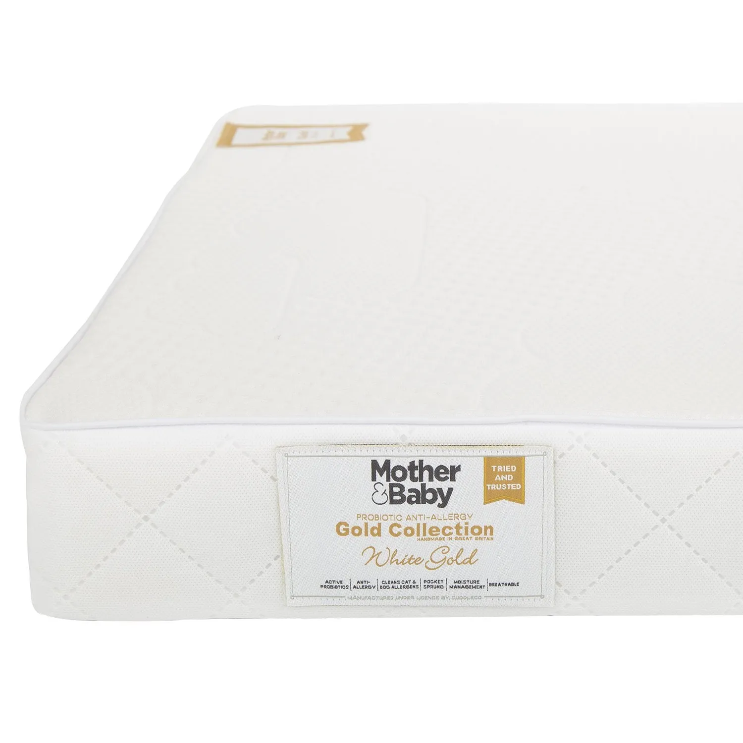 Mother&Baby White Gold matrace do postýlky 120×60 antialergenní