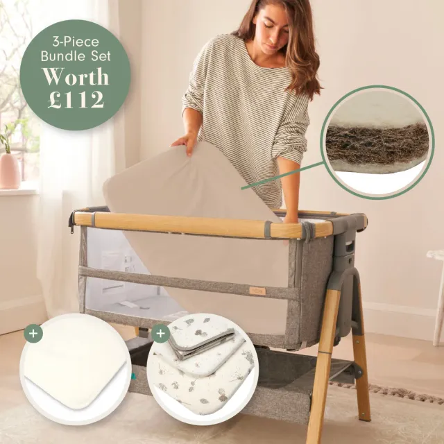 Tutti Bambini CoZee Sustainable Mattress & Bedding Bundle set Cocoon