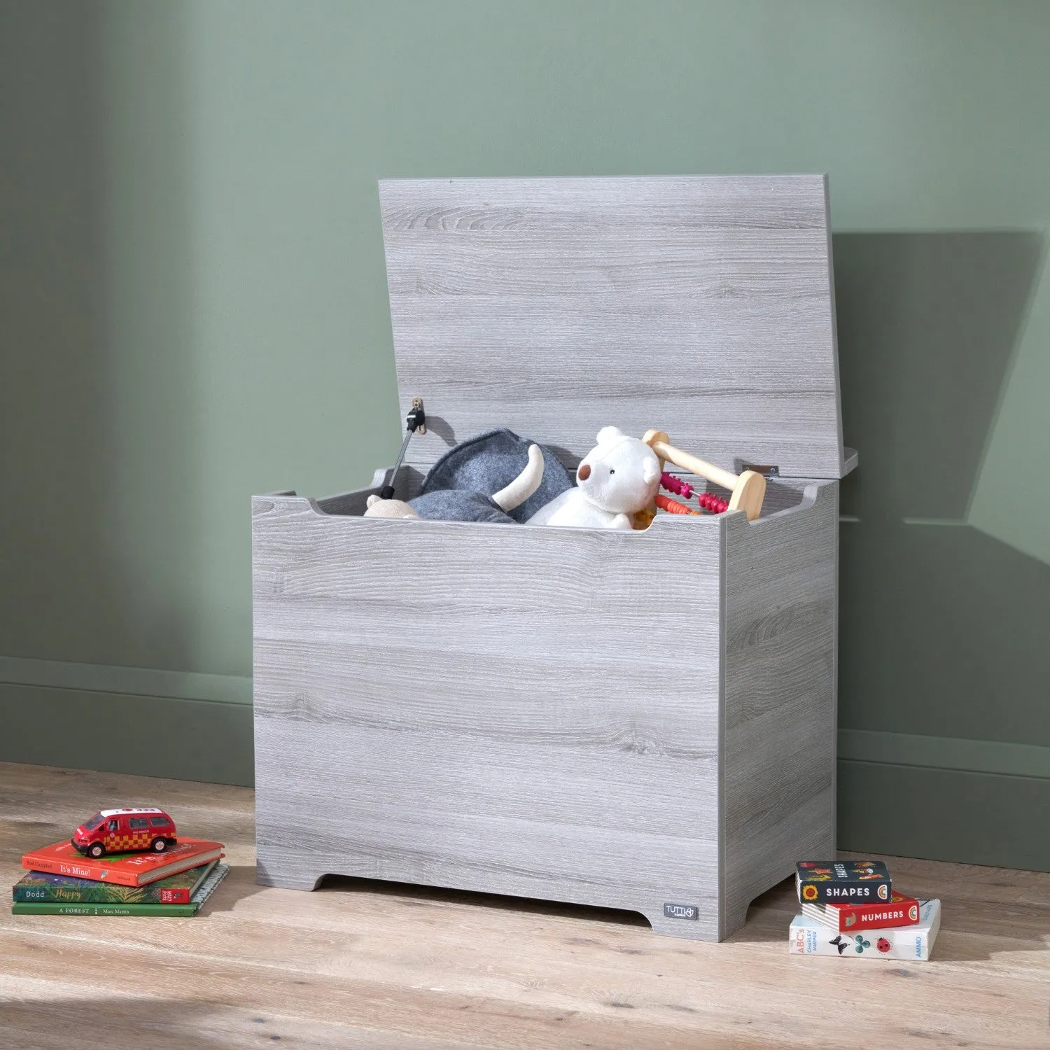 Tutti Bambini Modena truhla na hračky Grey Ash