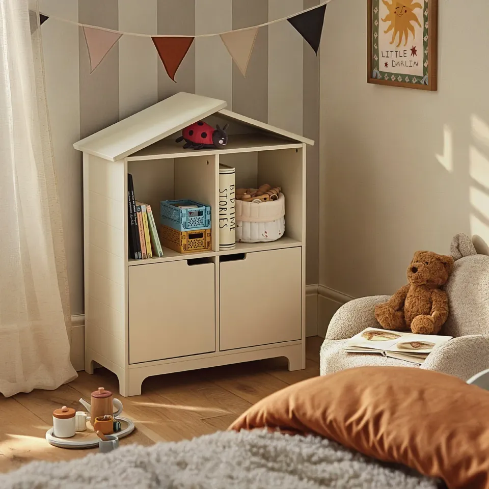 Cuddleco Play House dětská knihovna Pebble 66,5x30x83