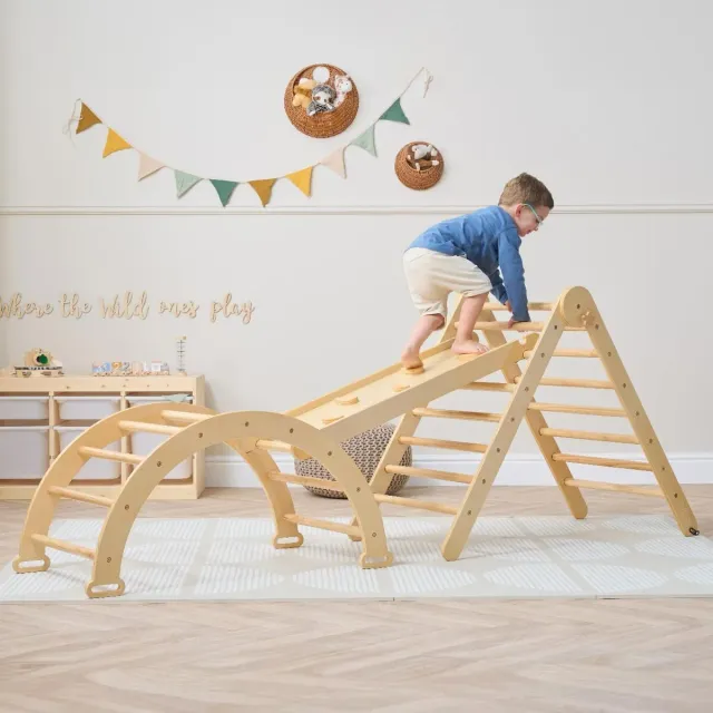 Tutti Bambini Scala Montessori prolézačka 3v1 Natural