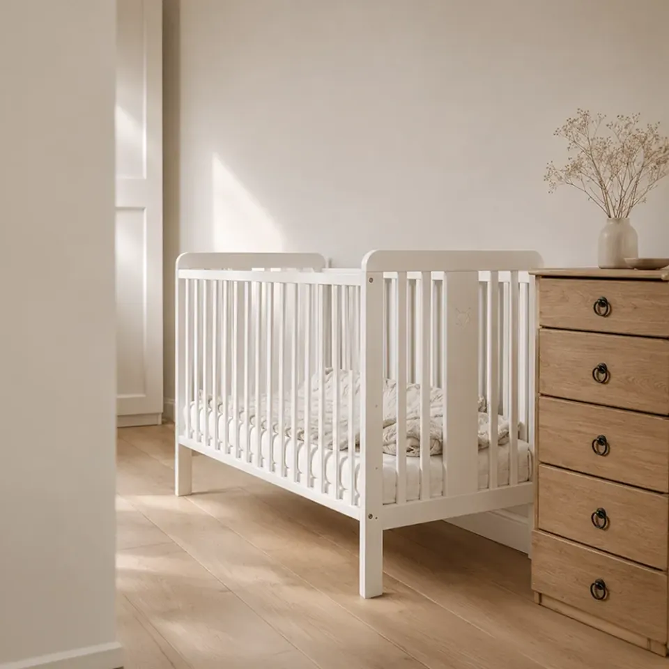 Woodies Foxy Cot 120×60 dětská postýlka bílá