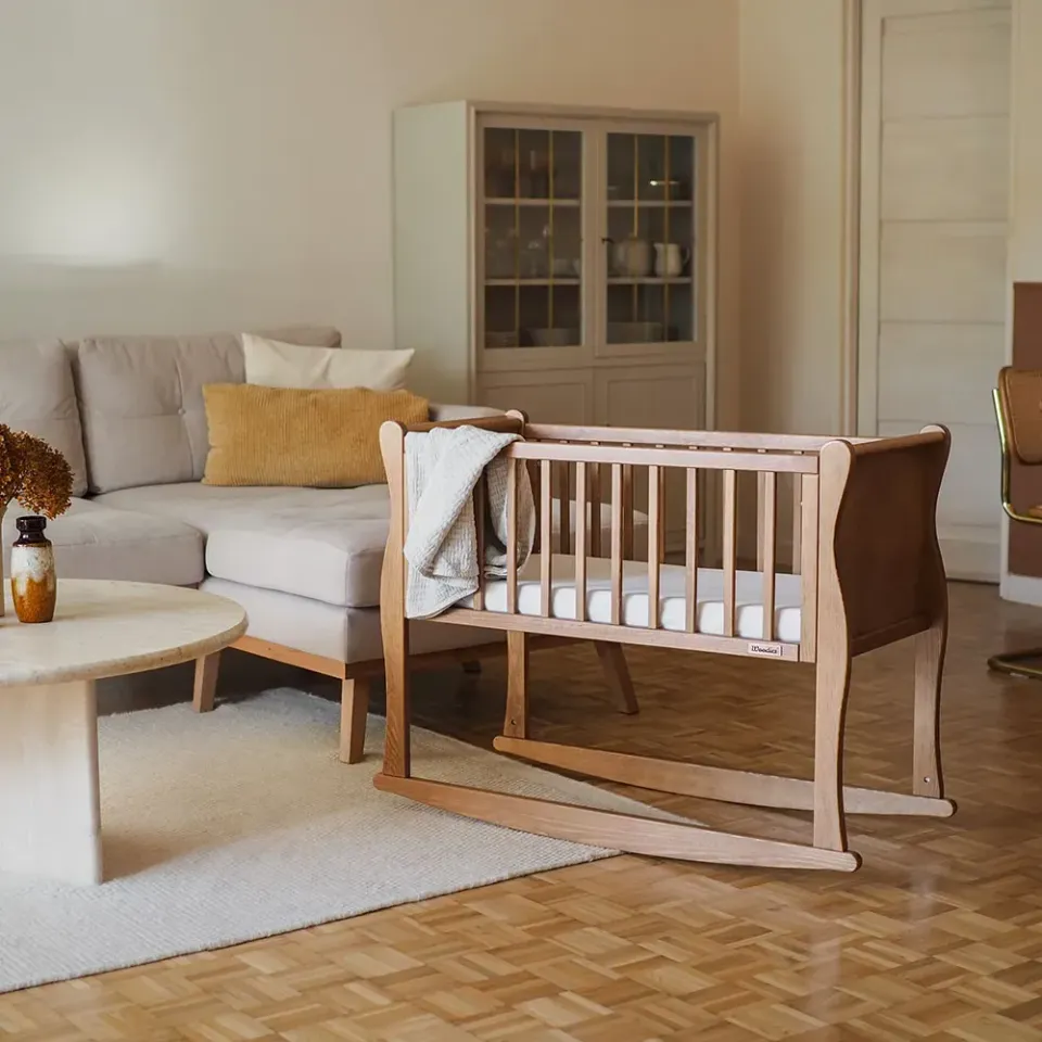 Woodies Noble Crib vintage kolébka 90×40 dřevěná