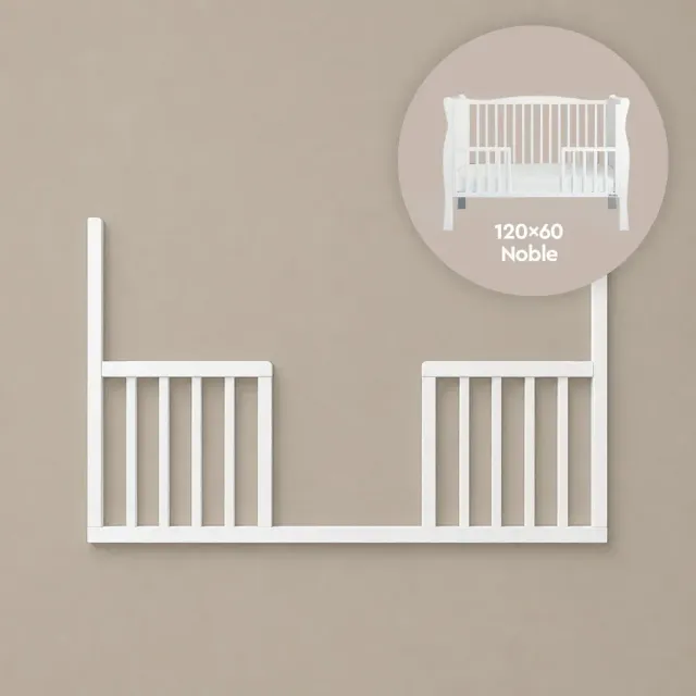 Woodies Noble Cot DayBed bok otevřený 120×60 dřevěný