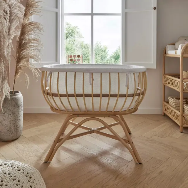 Cuddleco Aria Rattan kolébka Natural