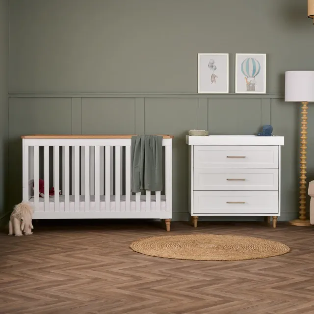 Obaby Orla pokojová sestava 2dílná bílá s dubem 140×70