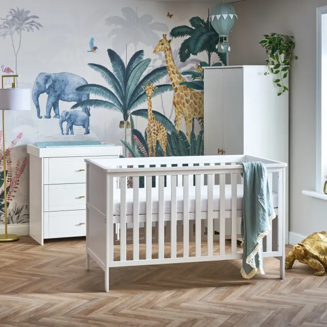 Obaby Evie pokojová sestava 3dílná bílá 140×70