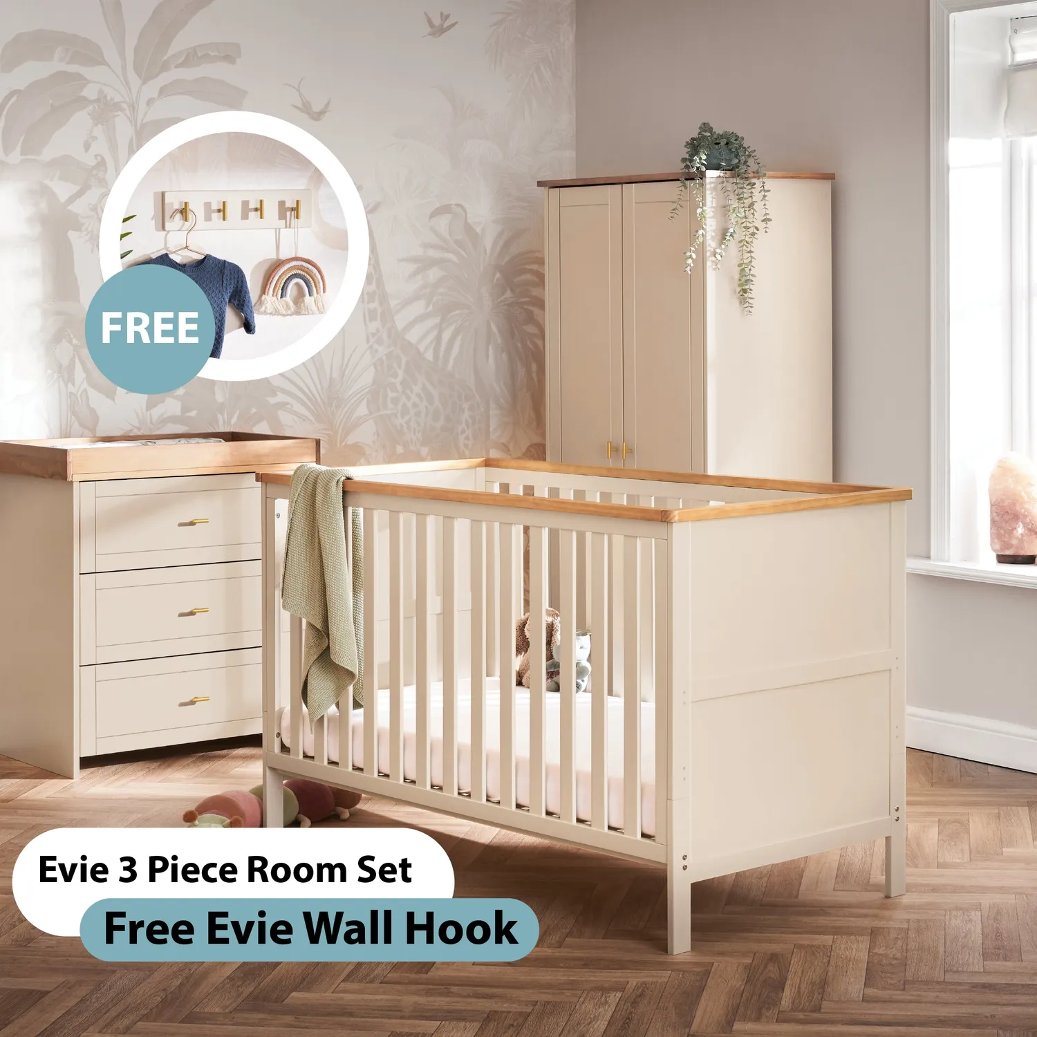 Obaby Evie sestava 3dílná 140x70 mosazná