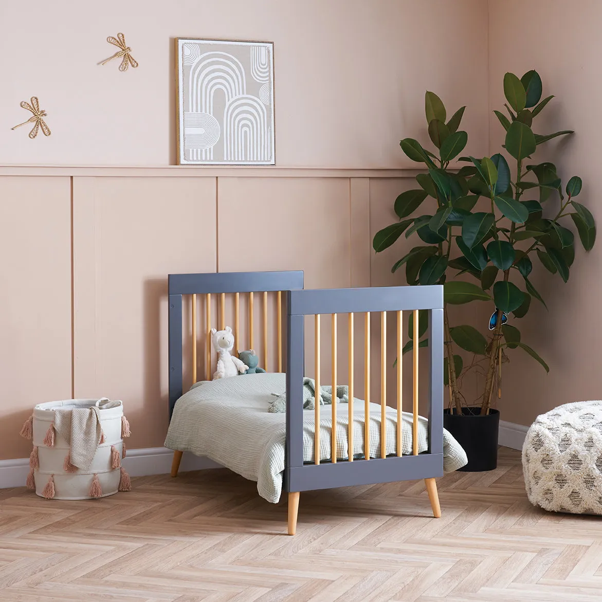 Obaby Maya Mini postýlka 120×60 se zábranou