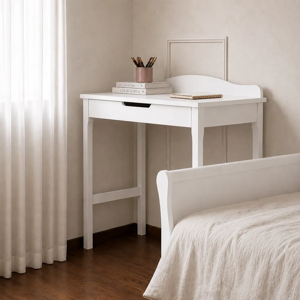 Woodies Stardust Desk psací stůl se zásuvkou bílý