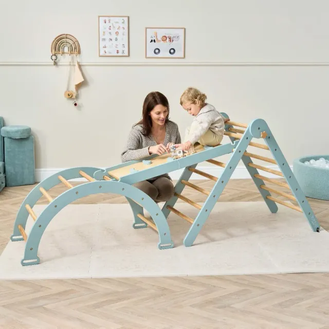 Tutti Bambini Scala Montessori 3 in 1 Pikler Climbing Frame with Climbing Wall lezecká sestava
