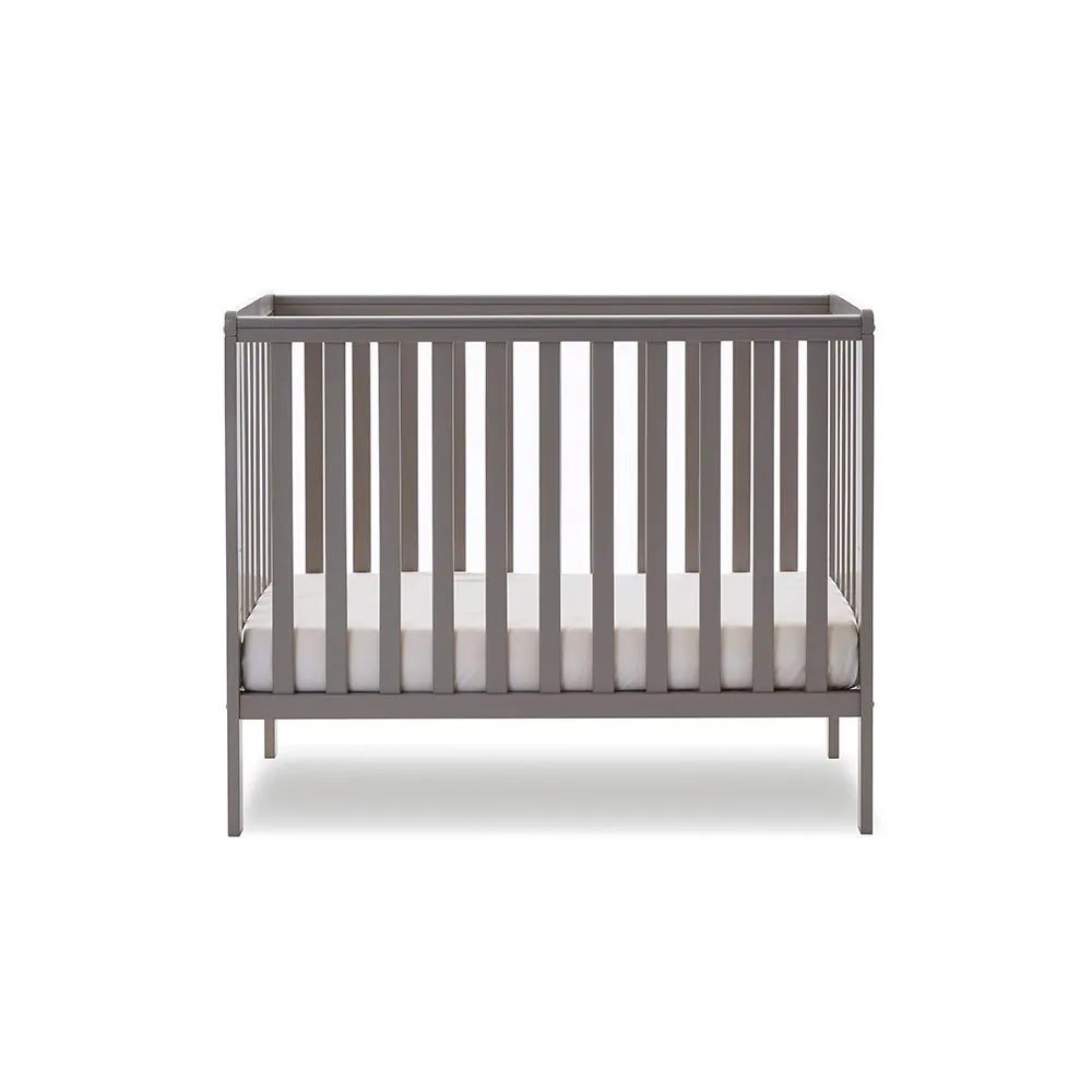 Obaby Bantam Space Saver Cot postýlka taupe grey s úložným šuplíkem