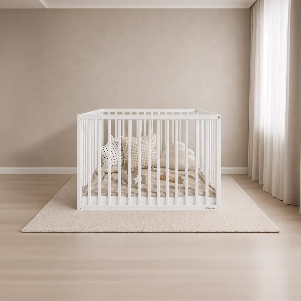 Woodies Playpen ohrádka dřevěná čtvercová stabilní