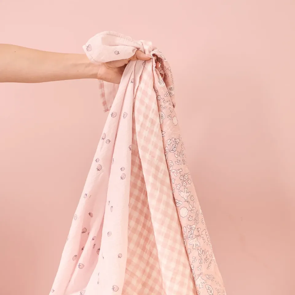 Tutti Bambini Tiny Tails mušelínové pleny 3ks bavlna