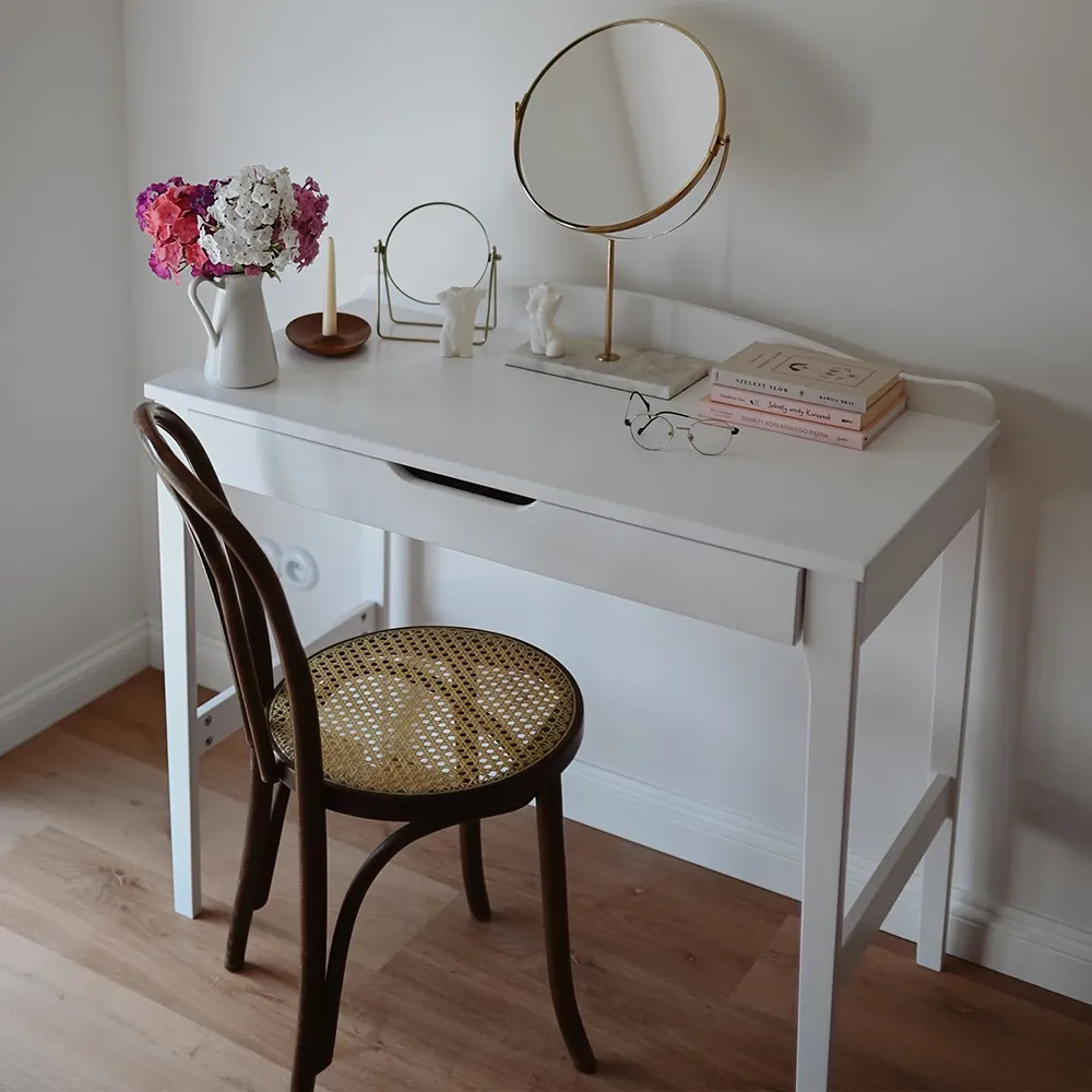 Woodies Stardust Desk psací stůl se zásuvkou bílý