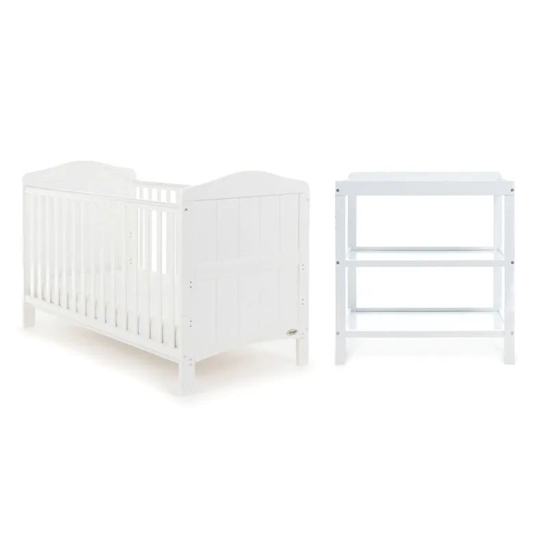 Obaby Whitby 2dílná sestava 140x70 bílá rostoucí