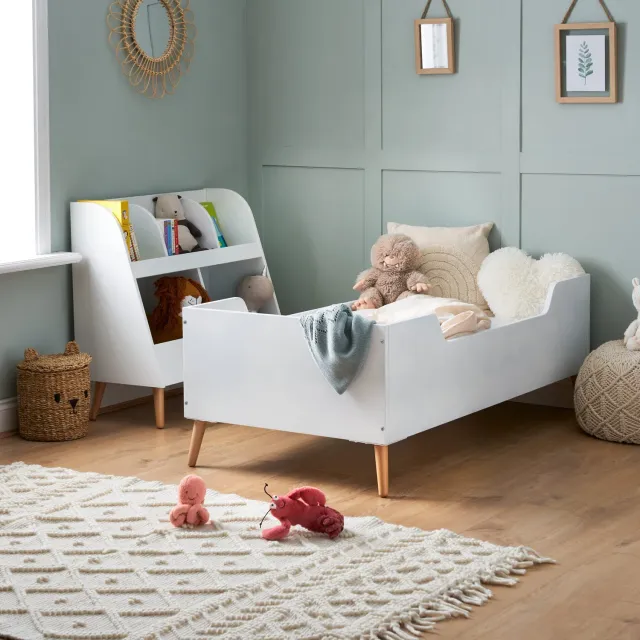 Obaby Maya batolecí postel 140×70 bílá přírodní
