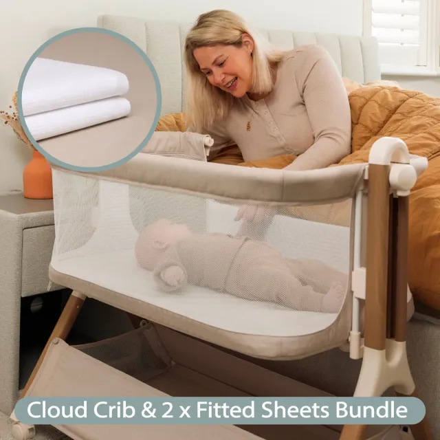 Obaby Cloud přistýlka s prostěradly 2ks prodyšná