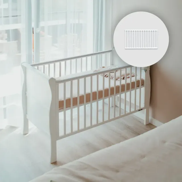 Woodies Noble Cot 120×60 plný bok k postýlce