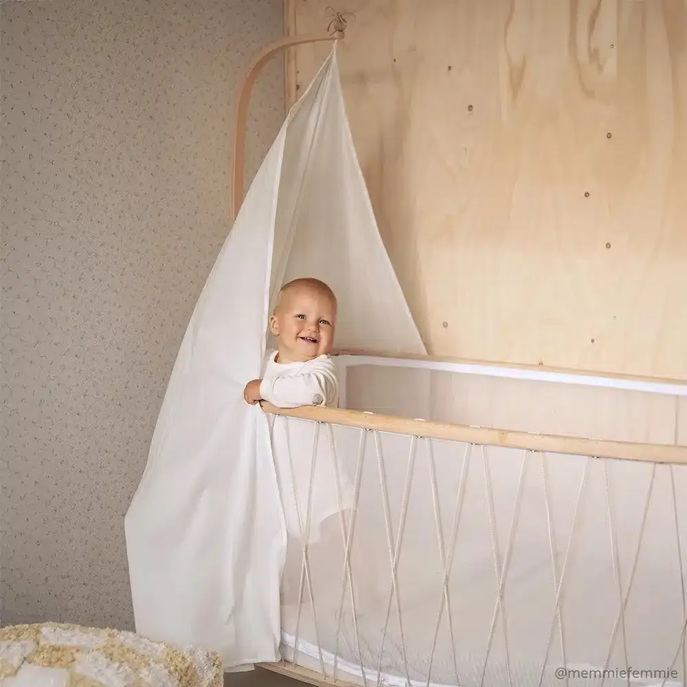 Charlie Crane KIMI White Veil baldachýn bílý biobavlna