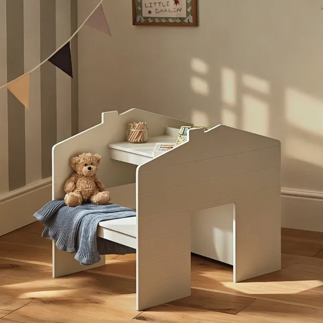 Cuddleco Play House stolek s lavicí a úložným prostorem Pebble