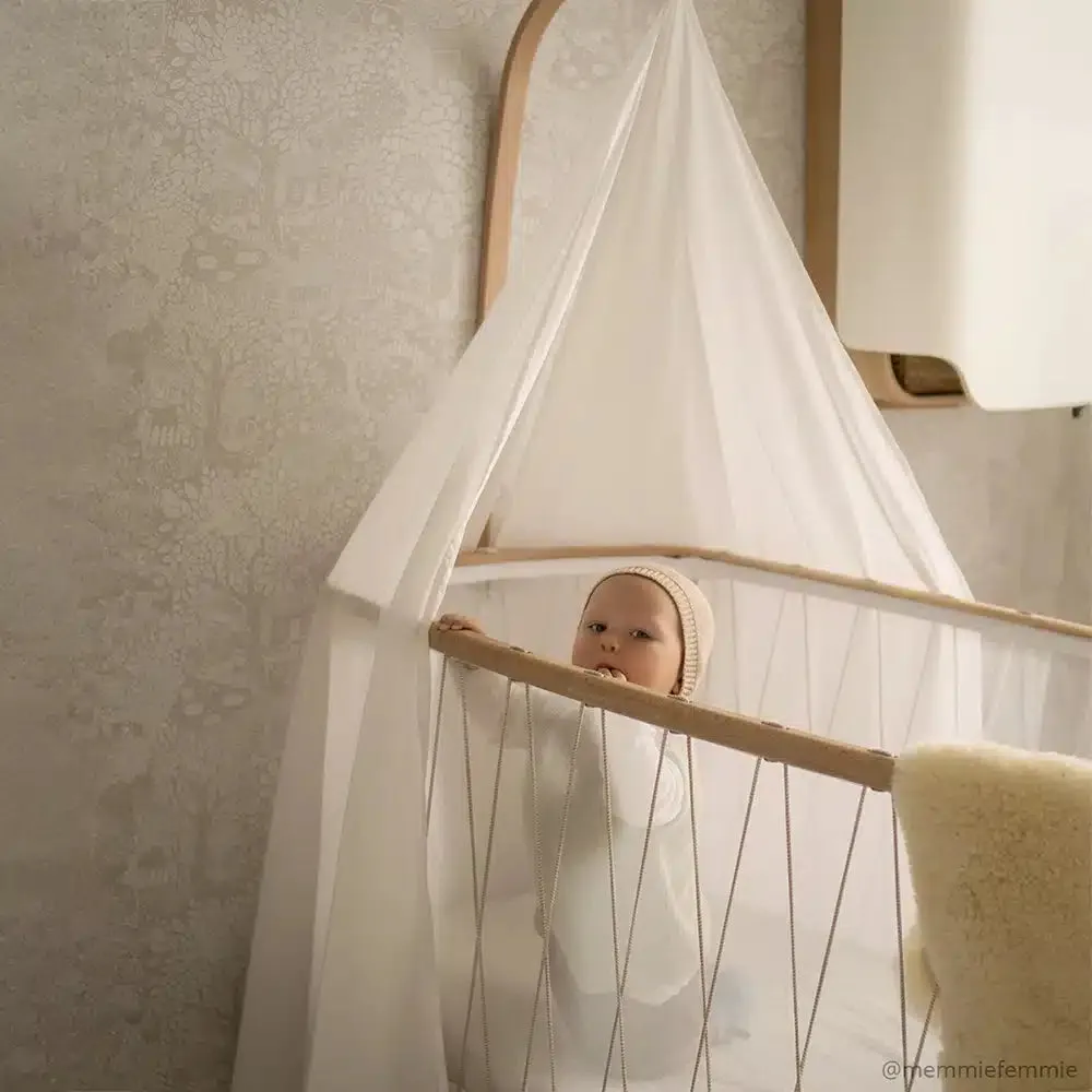 Charlie Crane KIMI White Veil baldachýn bílý biobavlna