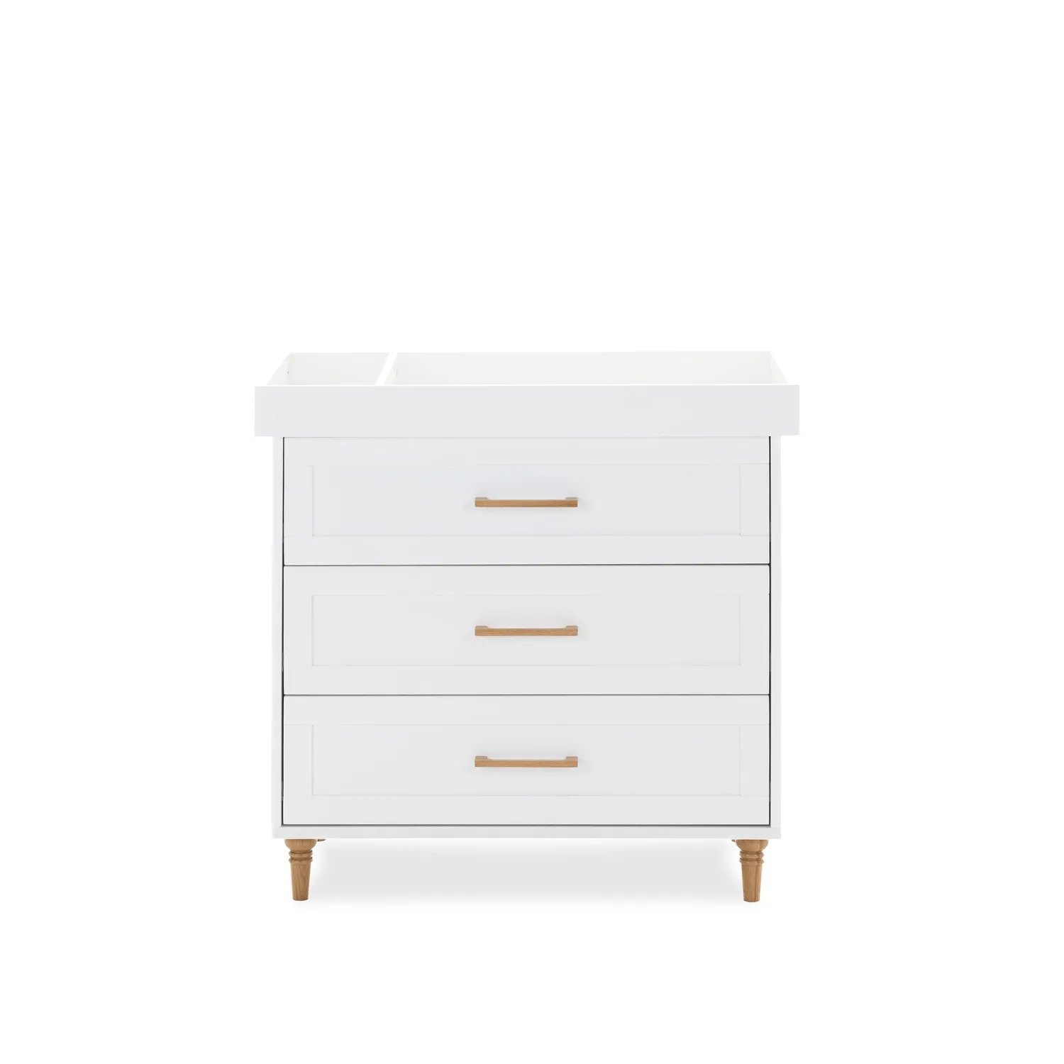 Obaby Orla Changing Unit přebalovací komoda White with Oak se 3 zásuvkami