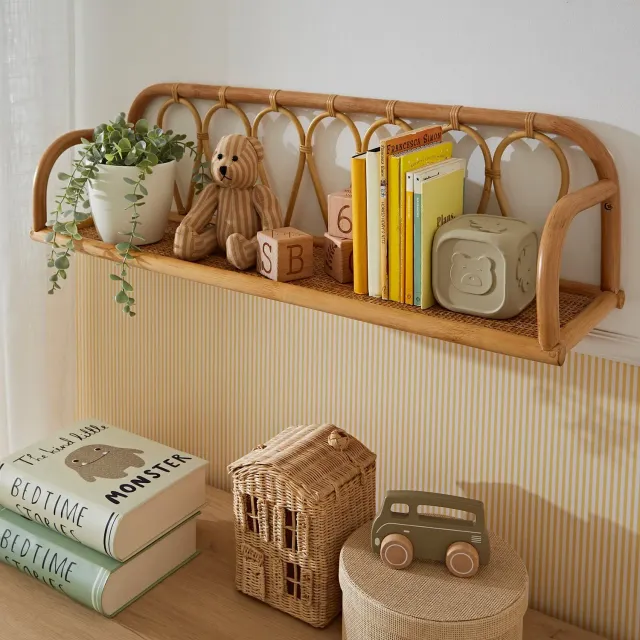 Cuddleco Aria Rattan Shelf ratanová police