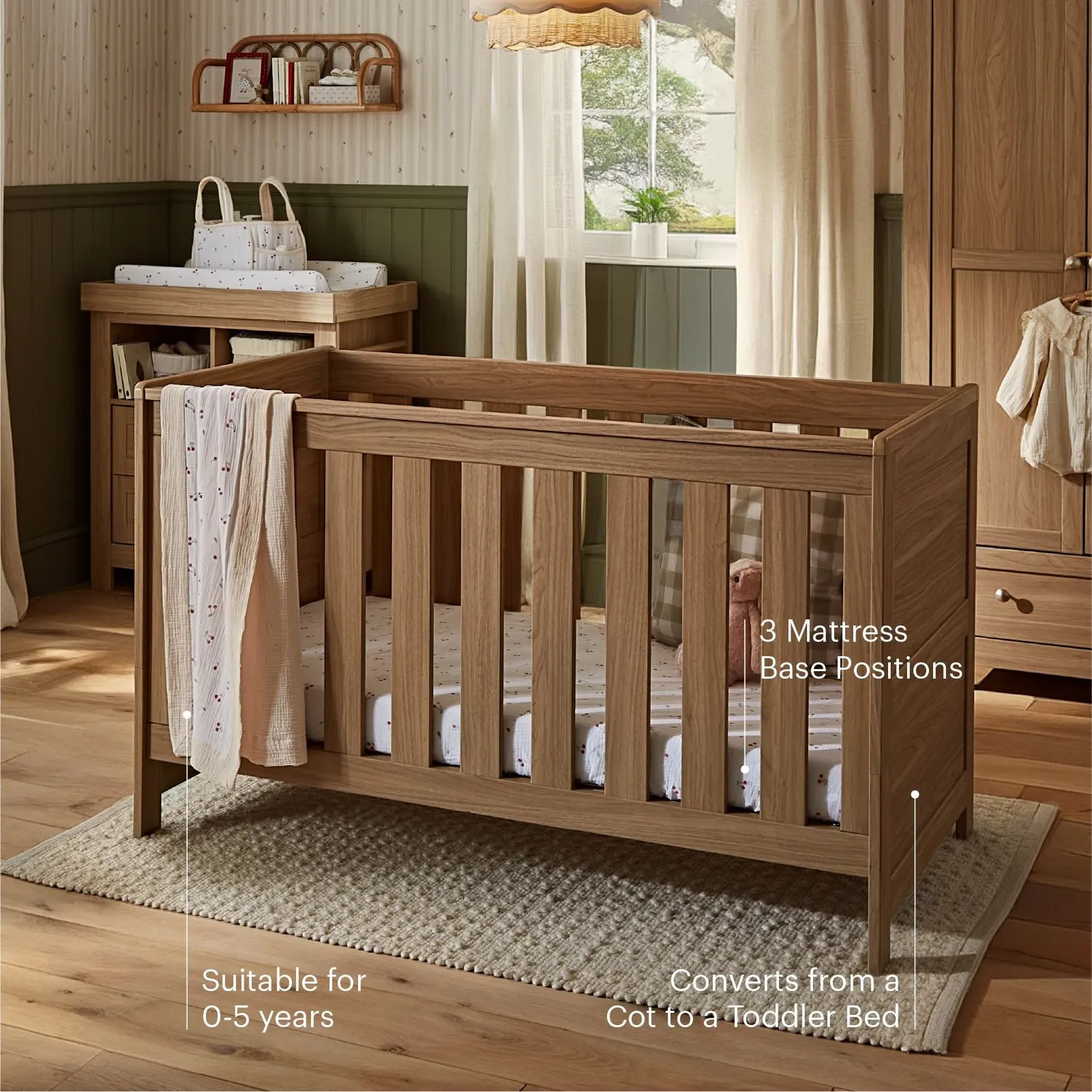 Cuddleco Burford Cot Bed rostoucí postýlka