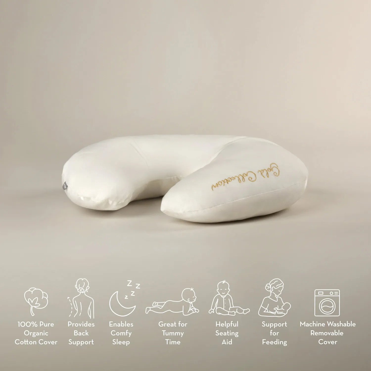 Cuddleco Mother&Baby Organic Cotton kojicí polštář pro miminko