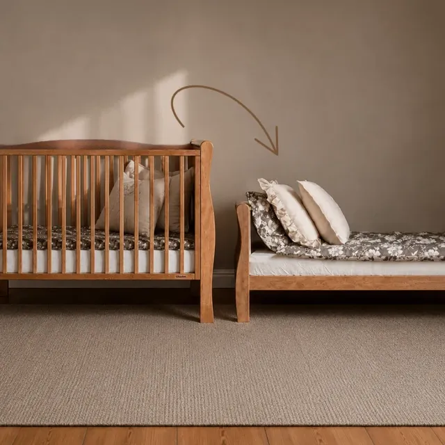 Woodies Noble Cot Bed 140×70 postýlka dřevěná