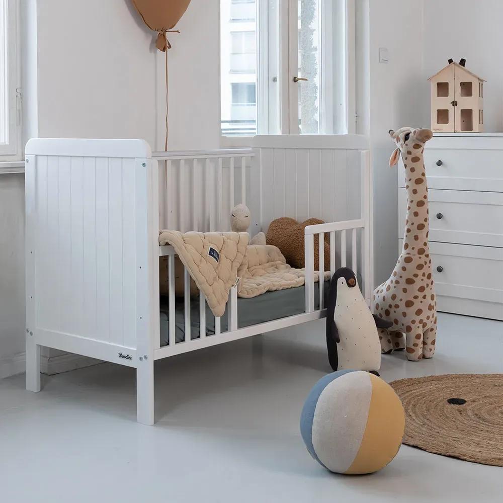 Woodies Country dřevěná postýlka 120 × 60 bílá