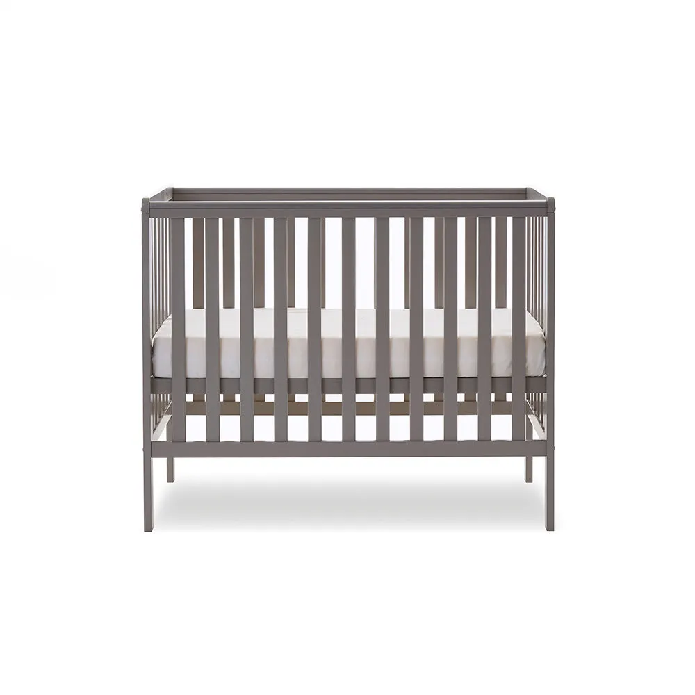 Obaby Bantam Space Saver Cot postýlka taupe grey s úložným šuplíkem