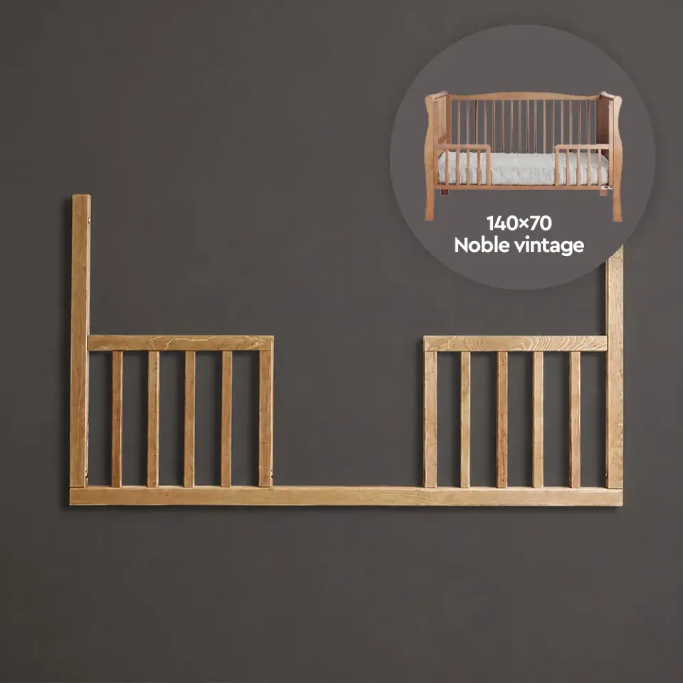 Woodies Noble Cot Bed 140×70 vintage otevřený bok DayBed
