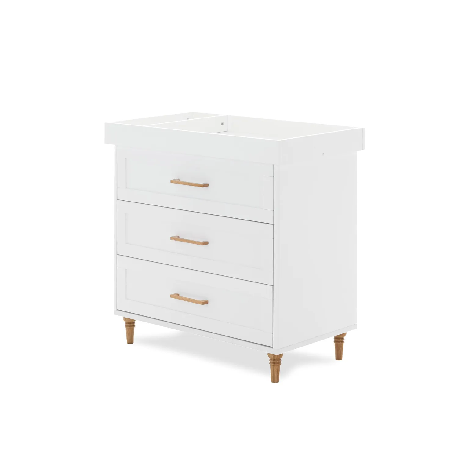 Obaby Orla Changing Unit přebalovací komoda White with Oak se 3 zásuvkami