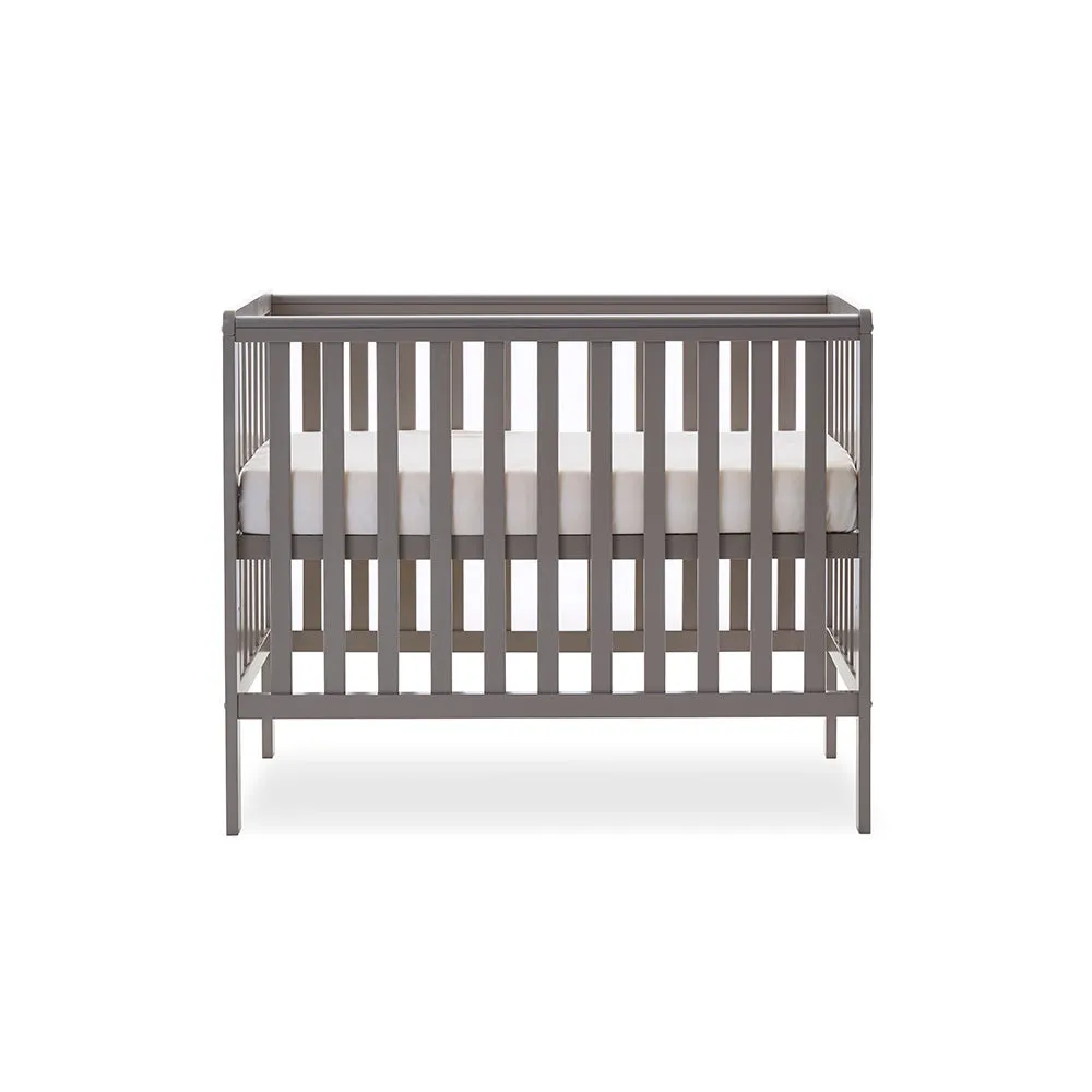 Obaby Bantam Space Saver Cot postýlka taupe grey s úložným šuplíkem