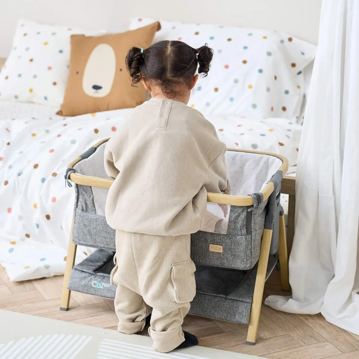 Tutti Bambini CoZee Mini Me postýlka pro panenky Oak