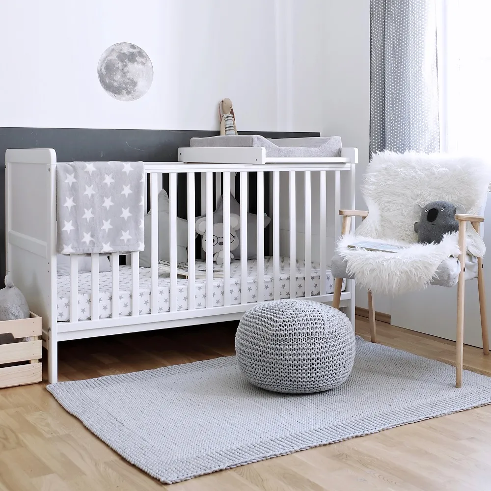 Woodies Classic Cot Bed 140×70 dětská postýlka bílá