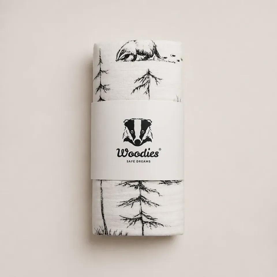 Woodies zavinovačka mušelínová 100×100 bavlna