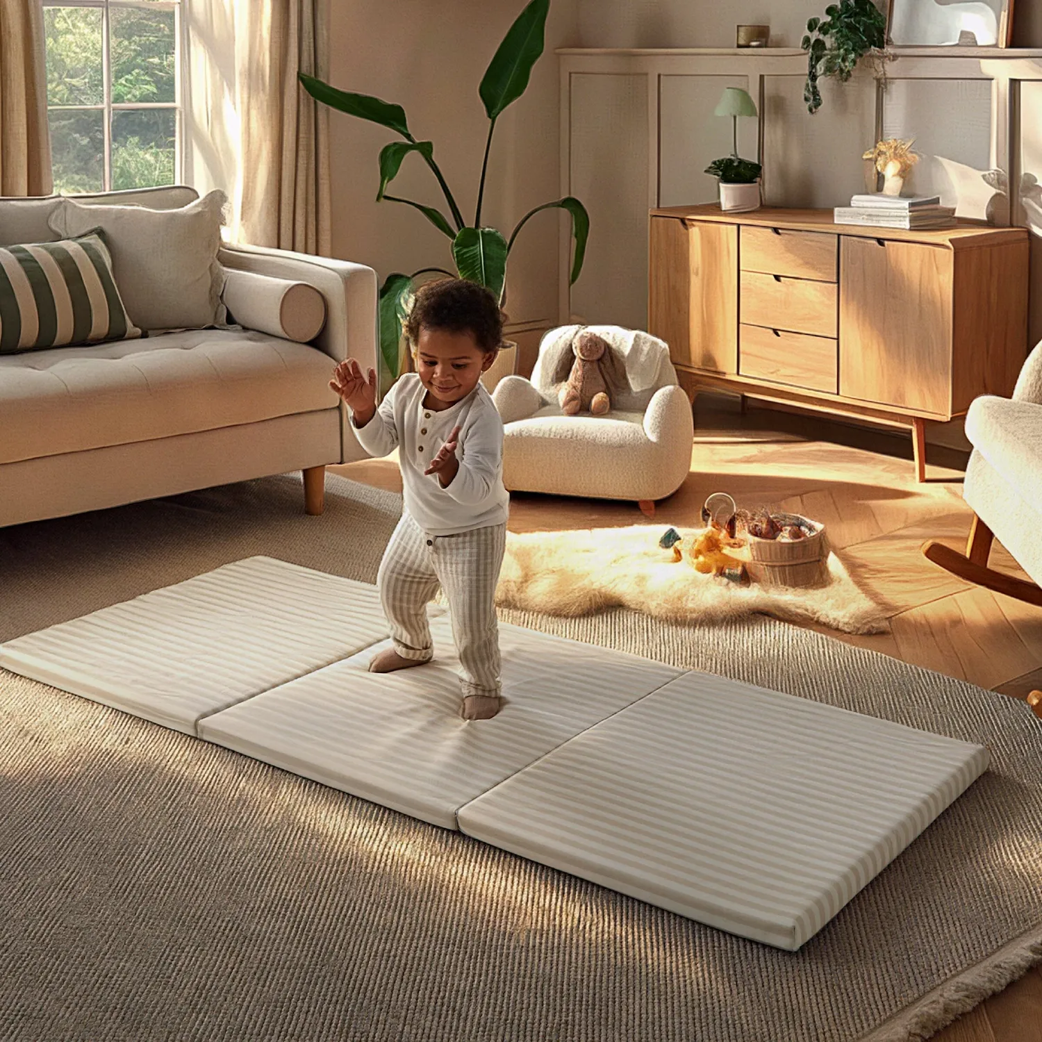 Cuddleco Soft Play 3-Fold skládací žíněnka
