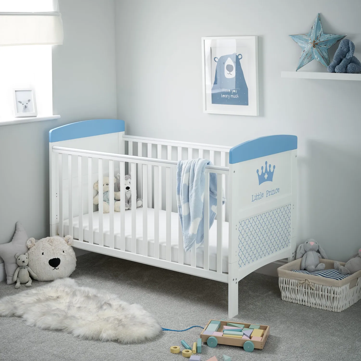 Obaby Grace Inspire postýlka 140×70, přestavba na postel